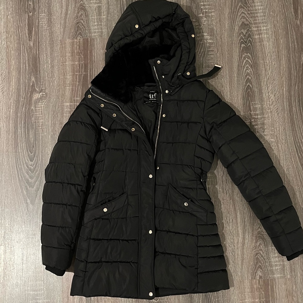 COPY - ZARA Black winter puffer coat